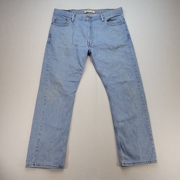 Levi's Other - Levis 505 Jeans Mens 38x30 Blue Regular Straight Light Wash Mid Rise Y2K Denim